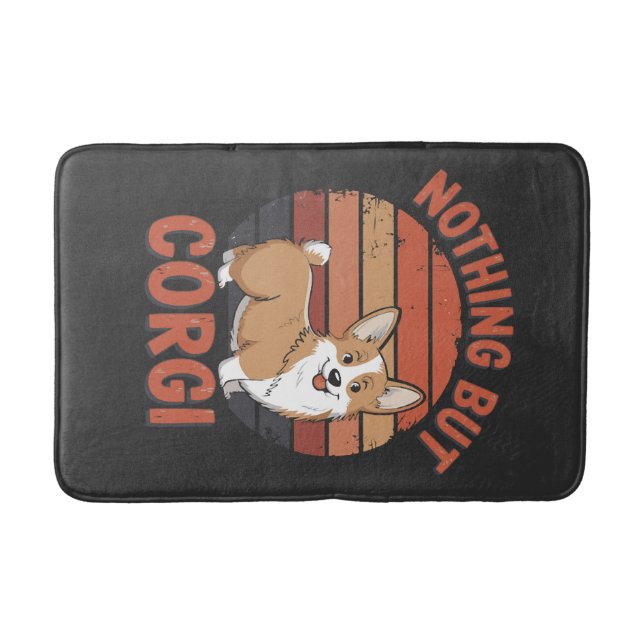Tapete De Banheiro Nada Além de Corgi (Frente)