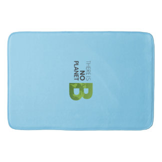 Tapete De Banheiro Não há planeta B - Tipografia da Terra Verde