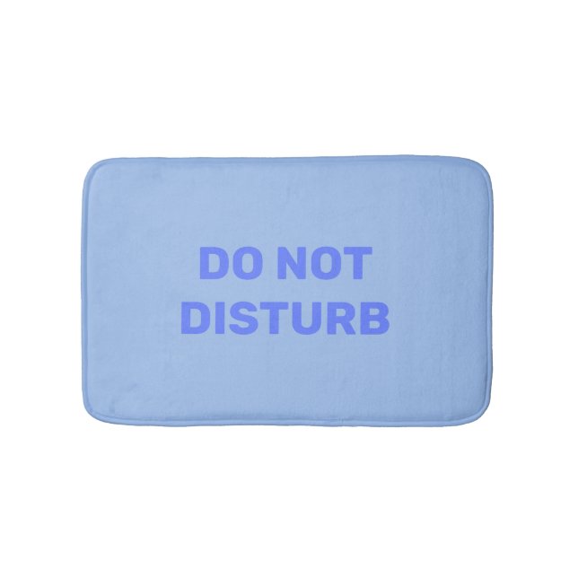 Tapete De Banheiro Não Incomodar Trendel Pastel Blue Bath Mat (frente)