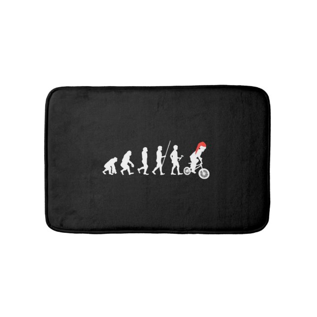Tapete De Banheiro Natal BMX Bikers Evolution Art Ideias de presentes (frente)