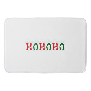 Tapete De Banheiro Natal do blizzard da neve do riso de HOHOHO Papai