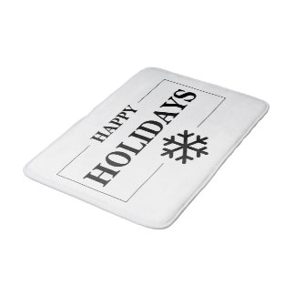 Tapete De Banheiro Natal Feliz Feriado Personalizado Presente Feliz N