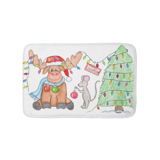 Tapete De Banheiro Natal - Feliz Natal-Alce! (frente)