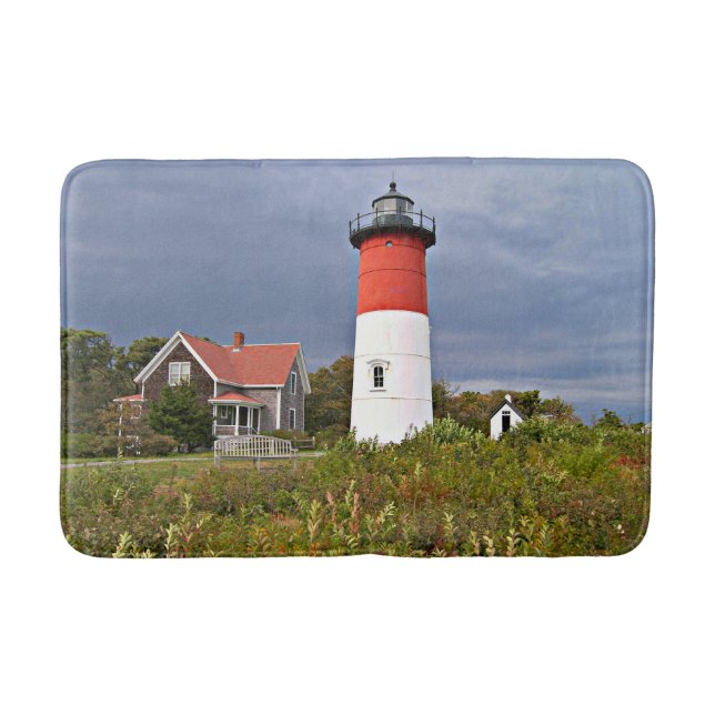 Tapete De Banheiro Nauset Lighthouse, Cabo Cod Massachusetts Bath Mat (Frente)