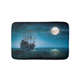 Tapete De Banheiro Navio à luz da Lua