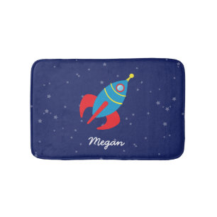 Tapete De Banheiro Navio de Rocket no espaço