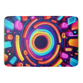 Tapete De Banheiro Neon Vortex Odyssey