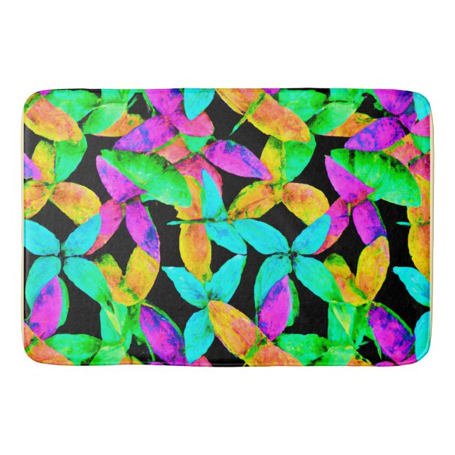 Tapete De Banheiro Neonscape Leaf Pattern (Frente)