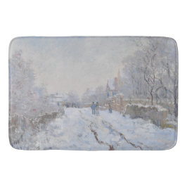 Tapete De Banheiro Neve em Argenteuil (por Claude Monet)