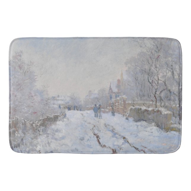 Tapete De Banheiro Neve na Argentina (por Claude Monet) (Frente)