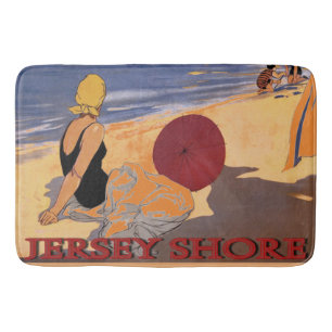 Tapete De Banheiro New Jersey Shore, adicionar texto