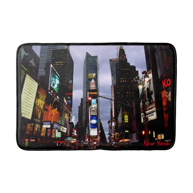 Tapete De Banheiro New York Bath Souvenirs Times Square (Frente)