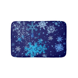 Tapete De Banheiro Noite de Natal em queda de neve