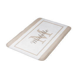 Tapete De Banheiro Nome com Elegante Caligrafia de Monograma