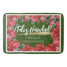 Nome da Família de Feriados Poinsettia Feliz Navid