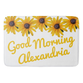 Tapete De Banheiro Nome da Foto do Flor Amarelo Motivacional