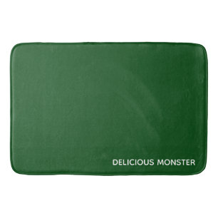 Tapete De Banheiro Nome de cor verde do Monster delicioso