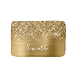 Tapete De Banheiro Nome do Glam Dourado da Glittery
