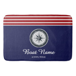 Tapete De Banheiro Nome Personalizado da Embarcação