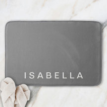 Nome Personalizado Minimalista Moderno em Cinza