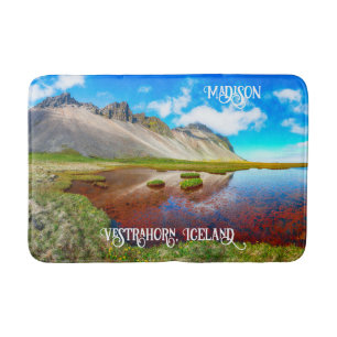 Tapete De Banheiro Nome Personalizado Montanhas Vestrahorn, Islândia