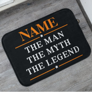 Tapete De Banheiro Nome Personalizado O Homem O Mito A Legenda
