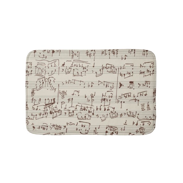 Tapete De Banheiro Notas da música (frente)