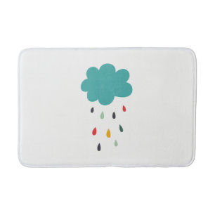 Tapete De Banheiro Nuvem de chuva colorida bonito da "chuva chuva"
