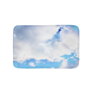Tapete De Banheiro Nuvens brancas inchado e céu azul