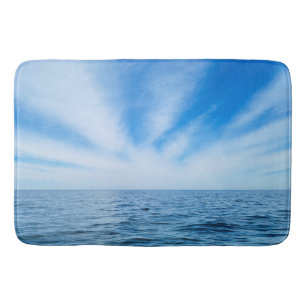 Tapete De Banheiro Nuvens de Cirrus sobre o lago Michigan