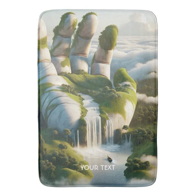 Tapete De Banheiro Nuvens de Mão Bonita Fantasy (Frente Vertical)