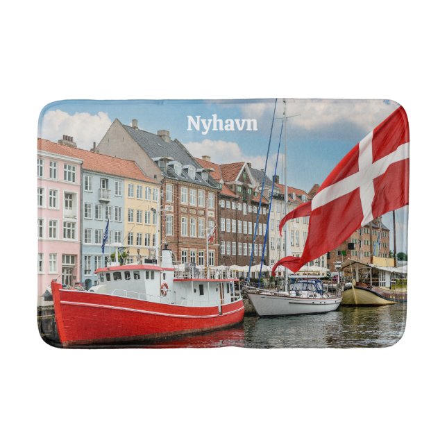 Tapete De Banheiro Nyhavn Copenhagen Dinamarca (Frente)