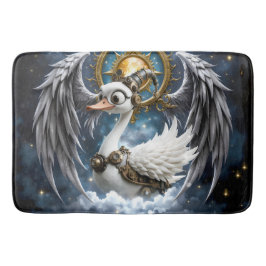 Tapete De Banheiro O Cisne Curioso de Relógio.