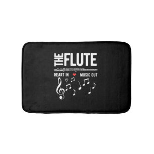 Tapete De Banheiro O Coração da Flauta na Música Fora