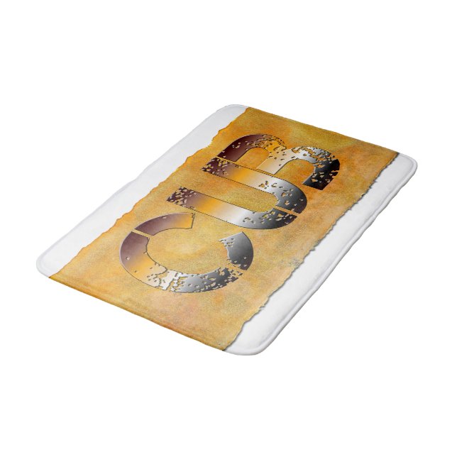 Tapete De Banheiro O filhote de SlipperyJoe usa palavras de ouro orgu (Angulado)