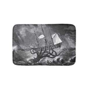 Tapete De Banheiro O Kraken