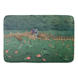 Tapete De Banheiro O Lago no Santuário Benten em Shiba Kawase Hasui