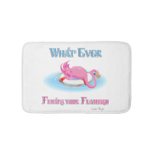 Tapete De Banheiro O que flutuar seu Flamingo 3