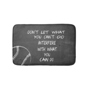 Tapete De Banheiro O que você pode fazer o basebol inspirador