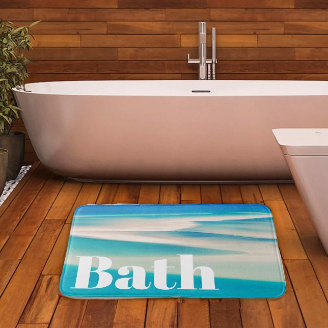 Tapete De Banheiro Ocean Beach Bath Mat Coastal Sea Inspirado (Criador carregado)