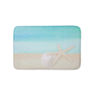 Tapete De Banheiro Oceano Starfish e Sand Dand