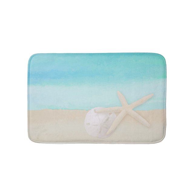 Tapete De Banheiro Oceano Starfish e Sand Dand (frente)