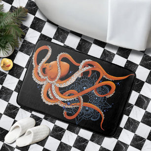Tapete De Banheiro Octopus Henna