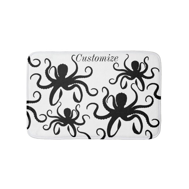 Tapete De Banheiro Octopus Silhouette Thunder_Cove (frente)