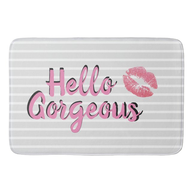 Tapete De Banheiro Olá! esteira de banho lindo (Frente)