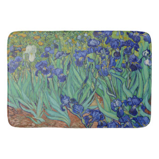 Tapete De Banheiro Óleo Floral Íris Azuis Famosos de Van Gogh