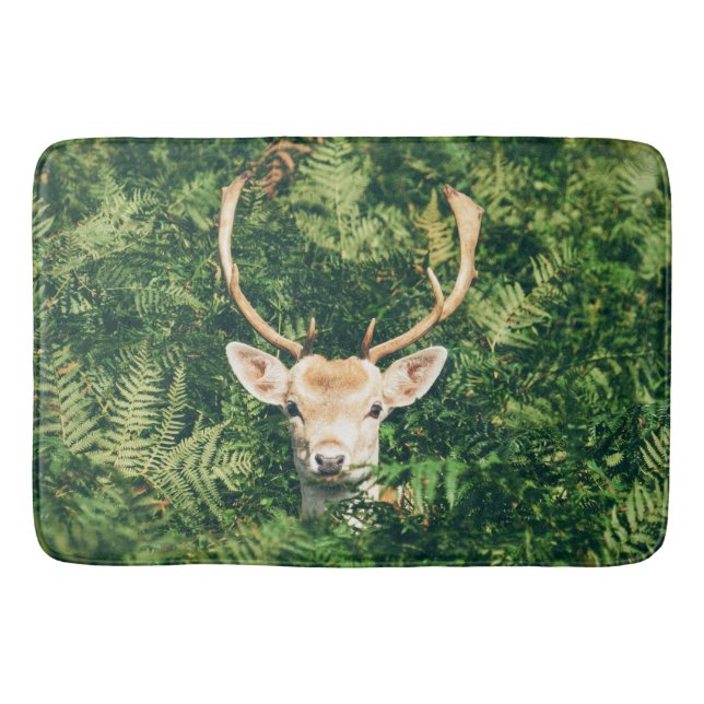 Tapete De Banheiro Olhar um Deer (Frente)