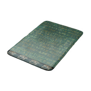 Tapete De Banheiro Olho de Ra Egiptian Hieroglyphs Chic