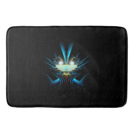 Tapete De Banheiro Olhos Brilhantes Criatura Azul Luminosa