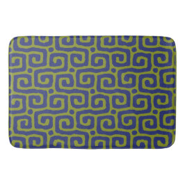 Tapete De Banheiro Olive Green &blue Abstract pattern